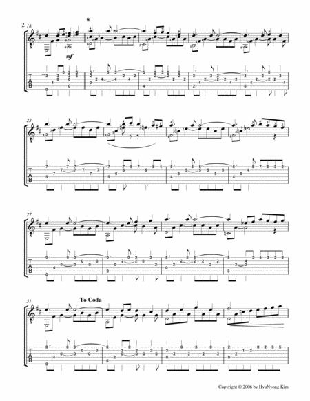 The Song Of Songs For Guitar Solo Page 2