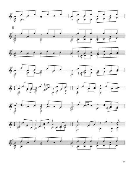 The Sound Of Silence Solo Guitar Score Page 2