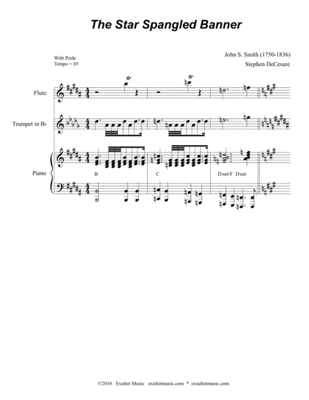 The Star Spangled Banner Duet For Soprano And Tenor Saxophone Page 2