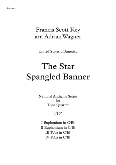 The Star Spangled Banner Tuba Quartet Arr Adrian Wagner Page 2