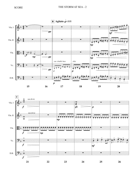 The Storm At Sea String Orchestra Piece Page 2