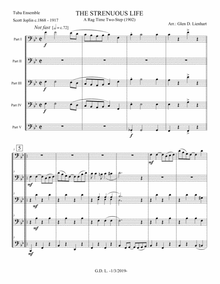 The Strenuous Life Tuba Quintet Page 2