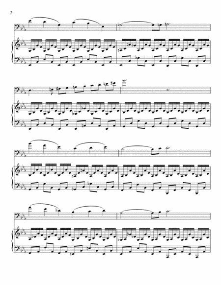 The Swan Carnival Of The Animals Charles Camille Saint Sans For Cello And Piano Page 2