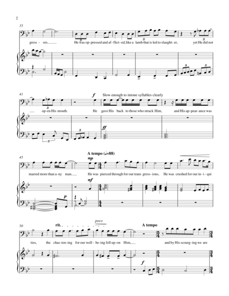 The Teachings Of Jesus For Tenor Solo And Piano Orchestral Version Sold Separately Page 2