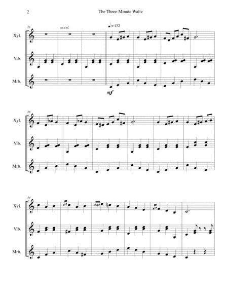 The Three Minute Waltz For Mallet Keyboard Percussion Trio Page 2