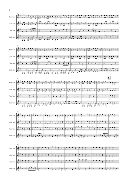 The Trout 4th Movement For Saxophone Quartet Page 2