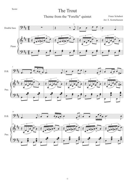 The Trout By Schubert For Double Bass And Piano Page 2
