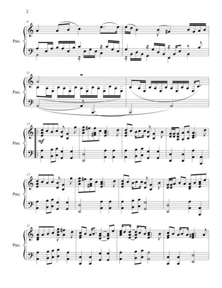 The Unforgiven Piano Solo Page 2