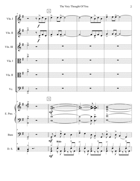 The Very Thought Of You String Sextet Page 2