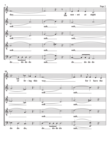 The Warmth Of The Sun A Cappella Page 2