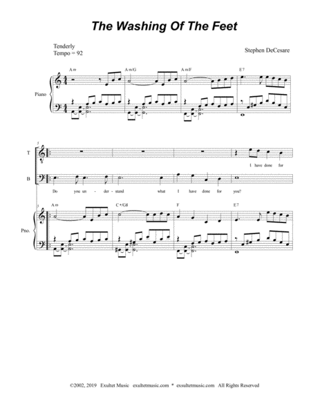 The Washing Of The Feet For Satb Page 2