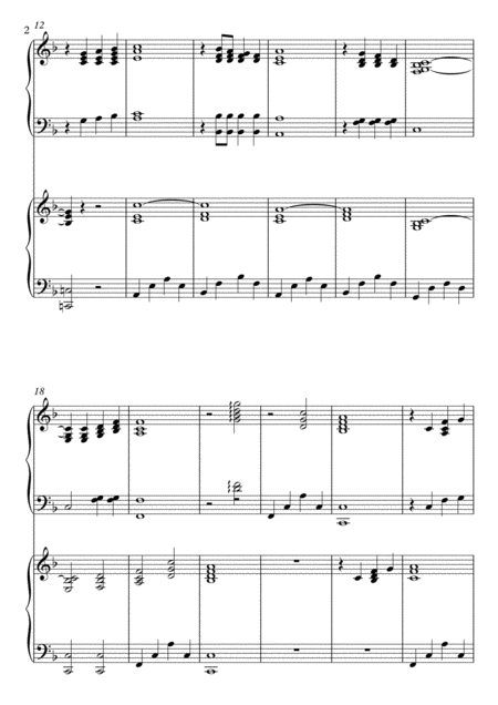 The Water Is Wide 2 Pianos 4 Hands Page 2