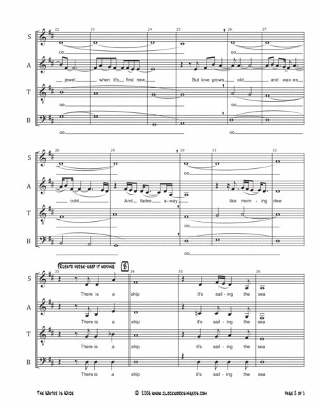 The Water Is Wide Satb Page 2