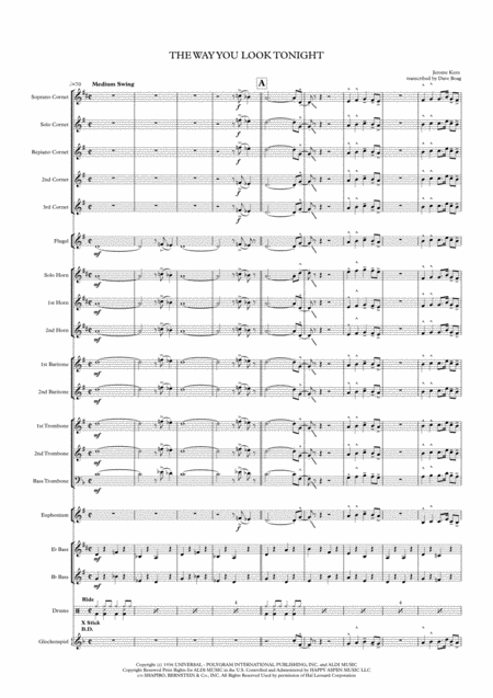 The Way You Look Tonight Brass Band Page 2