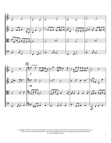 The Way You Love Me String Quartet Page 2