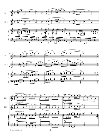 The Winds Answer Trio For Two Flutes Piano Page 2