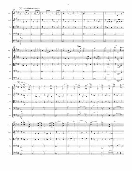 The Winter Garden Waltzes For String Ensemble Page 2