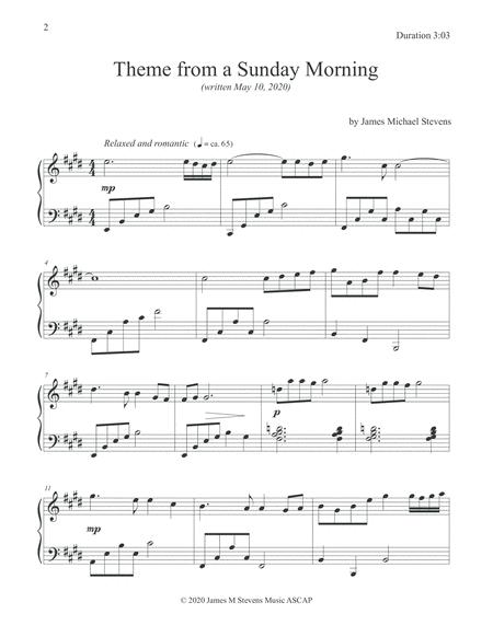 Theme From A Sunday Morning Romantic Piano Page 2