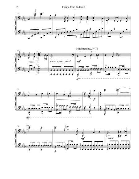 Theme From Fallout R 4 Intermediate Piano Page 2