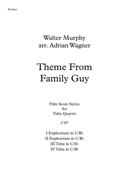 Theme From Family Guy Tuba Quartet Arr Adrian Wagner Page 2