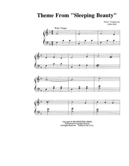 Theme From Sleeping Beauty Easy Favorite Piano Solo Page 2