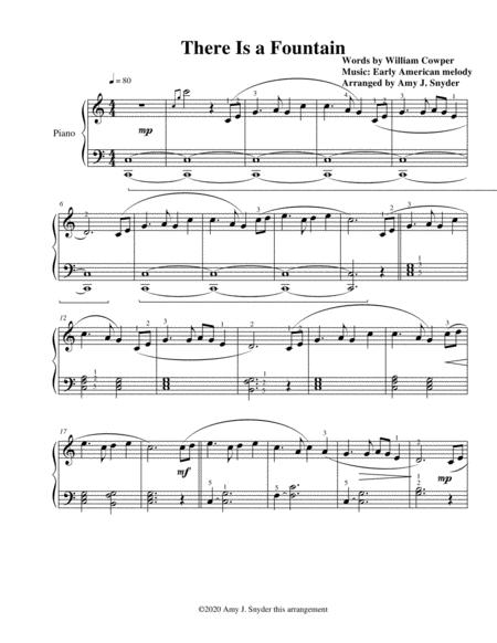 There Is A Fountain Easy Piano Solo Page 2