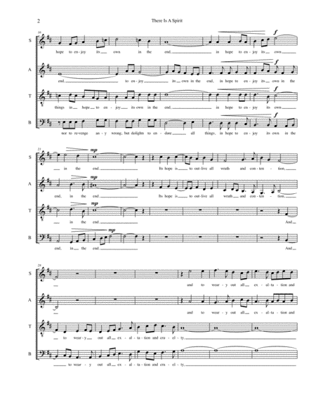 There Is A Spirit Poem By James Nayler For Chorus Satb A Capella Page 2