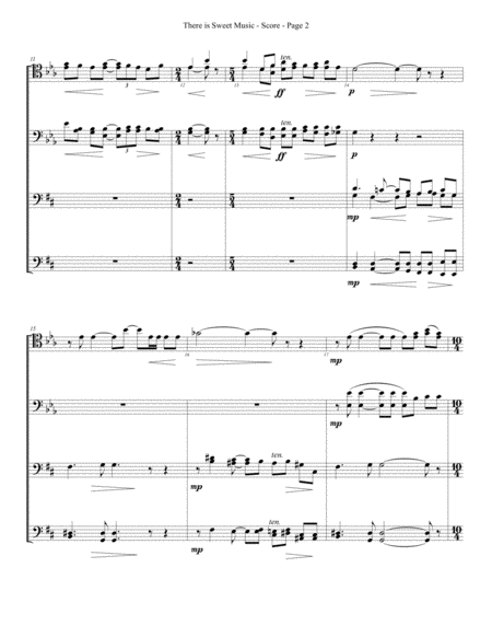 There Is Sweet Music For Trombone Or Low Brass Octet Page 2