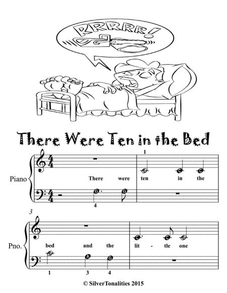 There Were Ten In The Bed Beginner Piano Sheet Music Page 2