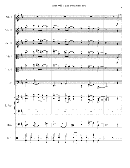 There Will Never Be Another You String Sextet Orchestra Page 2