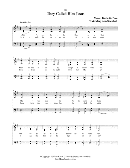 They Called Him Jesus A Christmas Hymn Page 2