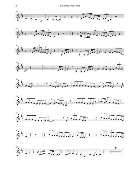 Thinking Out Loud Trumpet Page 2