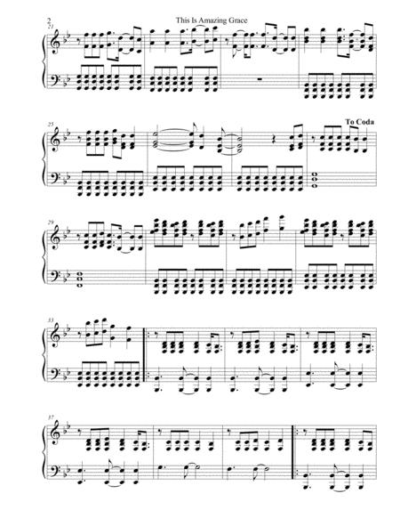 This Is Amazing Grace Phil Wickham Sheet Music Advanced Piano Page 2