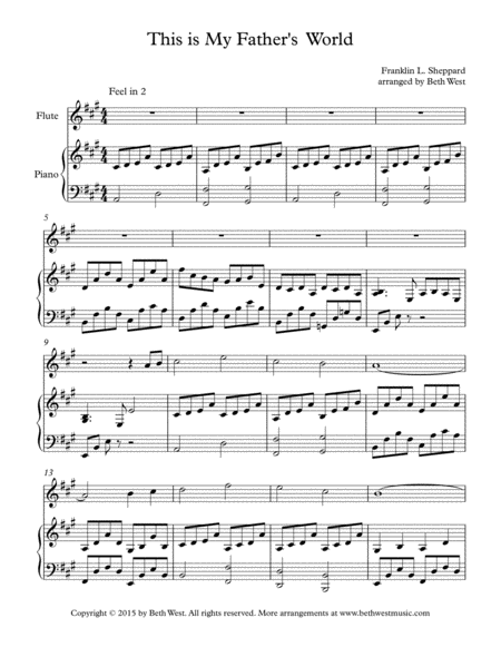 This Is My Fathers World Flute And Piano Page 2