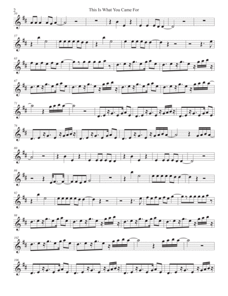 This Is What You Came For Bari Sax Page 2