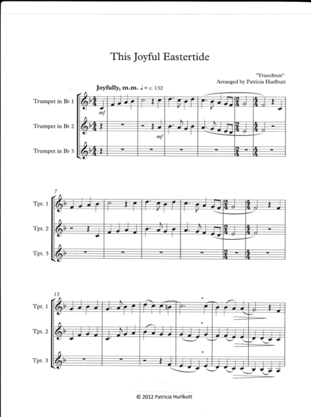 This Joyful Eastertide For Trumpet Trio Page 2
