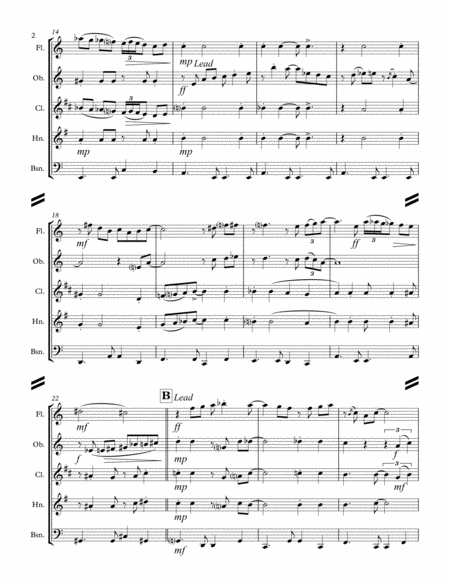 This Masquerade For Woodwind Quintet Page 2