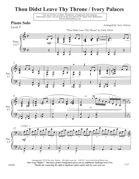 Thou Didst Leave Thy Throne Ivory Palaces V2 2 For 1 Piano Standalone Arr S Page 2