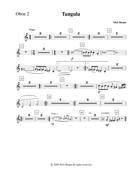 Three Dances For Halloween Oboe 2 Part Page 2