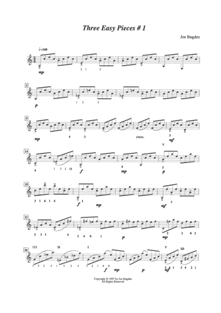 Three Easy Pieces For Solo Guitar Page 2