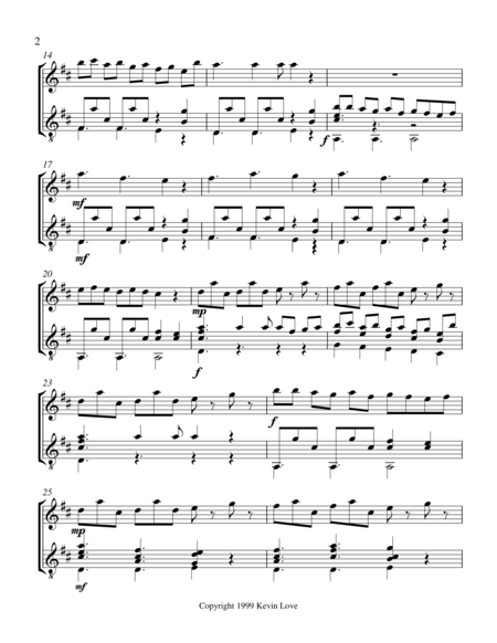 Three Entertainments For Violin And Guitar Fiesta Score And Parts Page 2