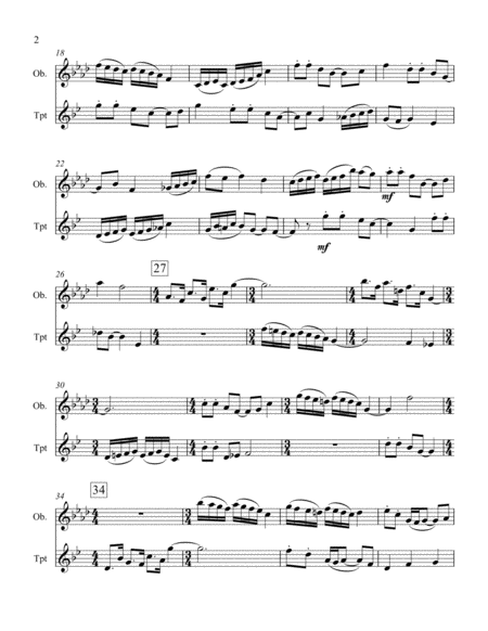 Three Flirtations For Oboe And Trumpet Page 2