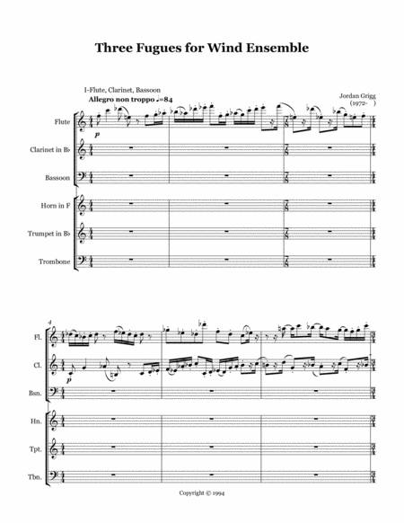 Three Fugues For Wind Ensemble Page 2