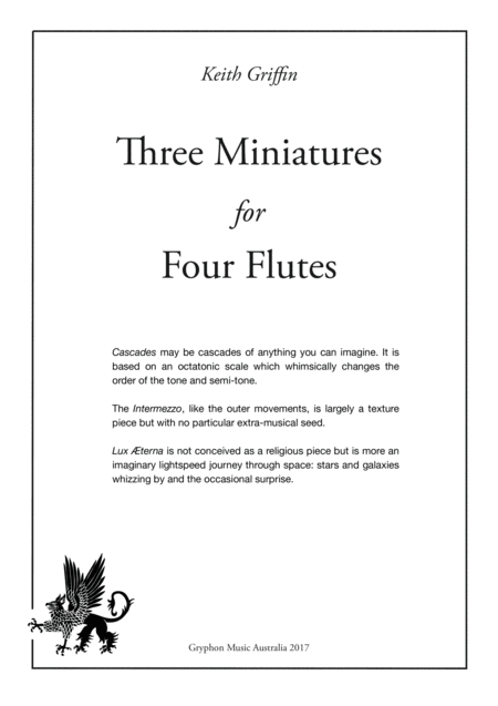 Three Miniatures For Flute Quartet Page 2