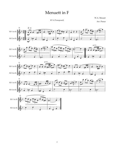 Three More Mozart Duets For Saxophone Or Oboe Kv3 4 And 6 Page 2