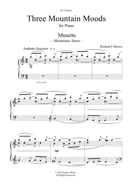 Three Mountain Moods For Piano Page 2