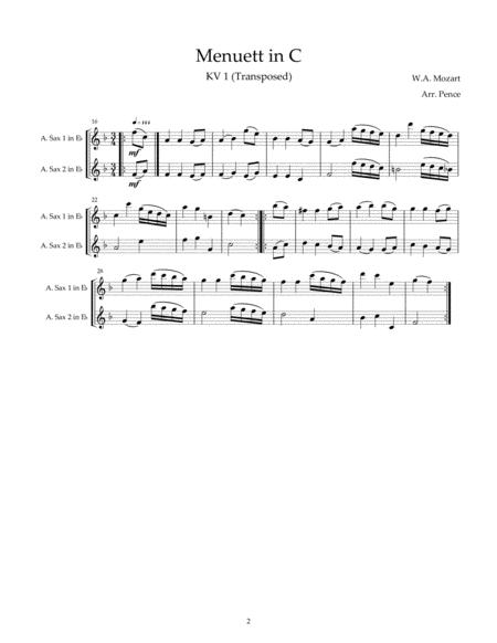 Three Mozart Duets For Saxophone Or Oboe Kv1 Kv2 Page 2