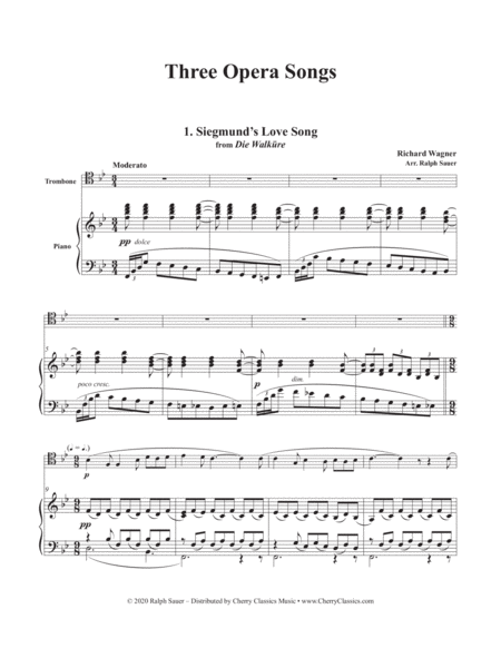 Three Opera Songs For Trombone And Piano Page 2