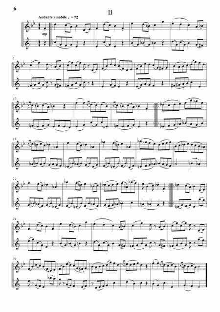 Three Page Sonata No 2 Flute And Clarinet In B Flat Page 2