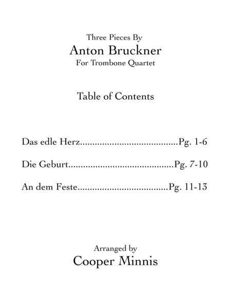 Three Pieces By Anton Bruckner Trombone Quartet Full Scores Page 2